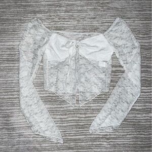 White lace top